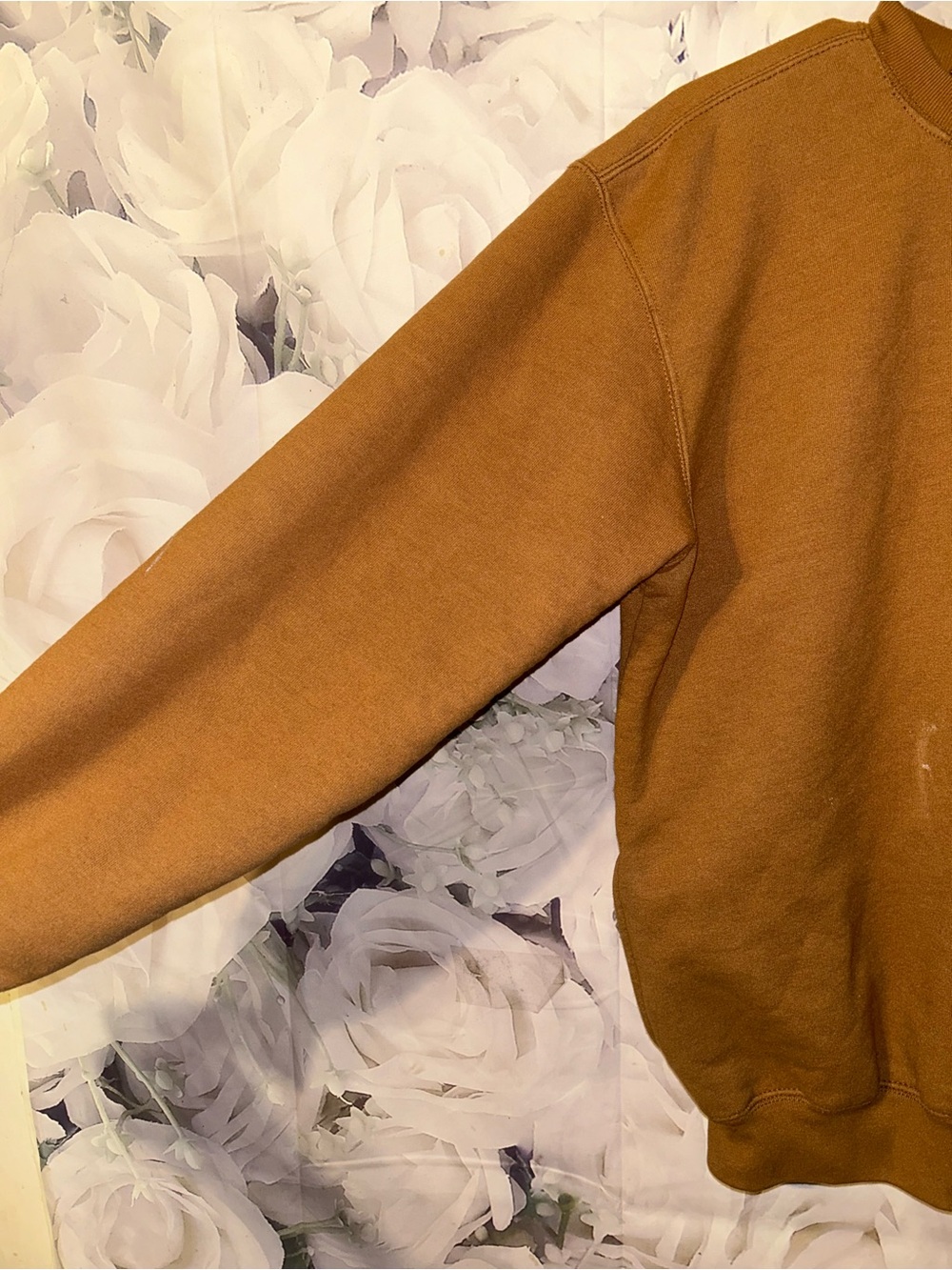 Vintage CARHARTT J154 BRN Thermal Lined Workwear Heavyweight Sweatshirt Mens S - Picture 4 of 9